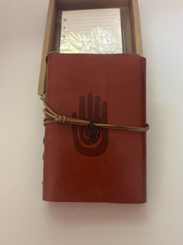 Hamsa Hand Leather Journal NEW