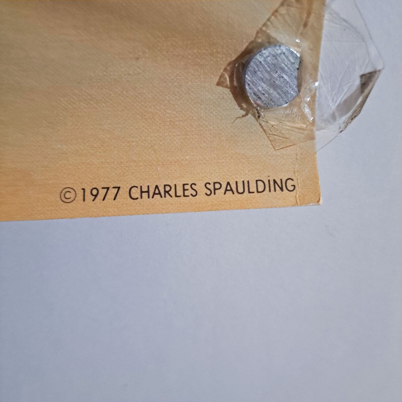 Vintage 1977 Charles Spaulding Signed Print ALOHA Elvis Presley Hawaii The King