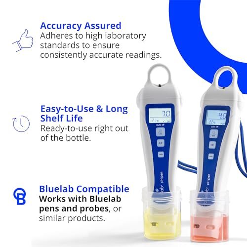 Bluelab pH 4.0 Calibration Solution 500 ml, pH 7.0 Calibration Solution 500