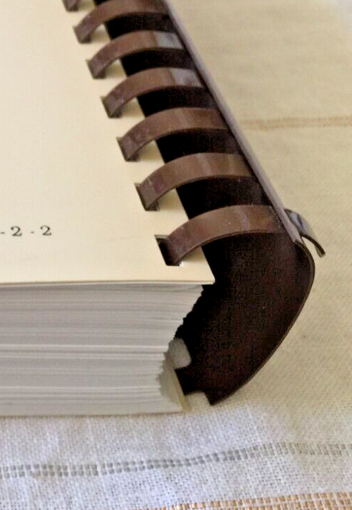 2 Inch Wide Diameter Brown Plastic Comb Binding 11 Inches Long