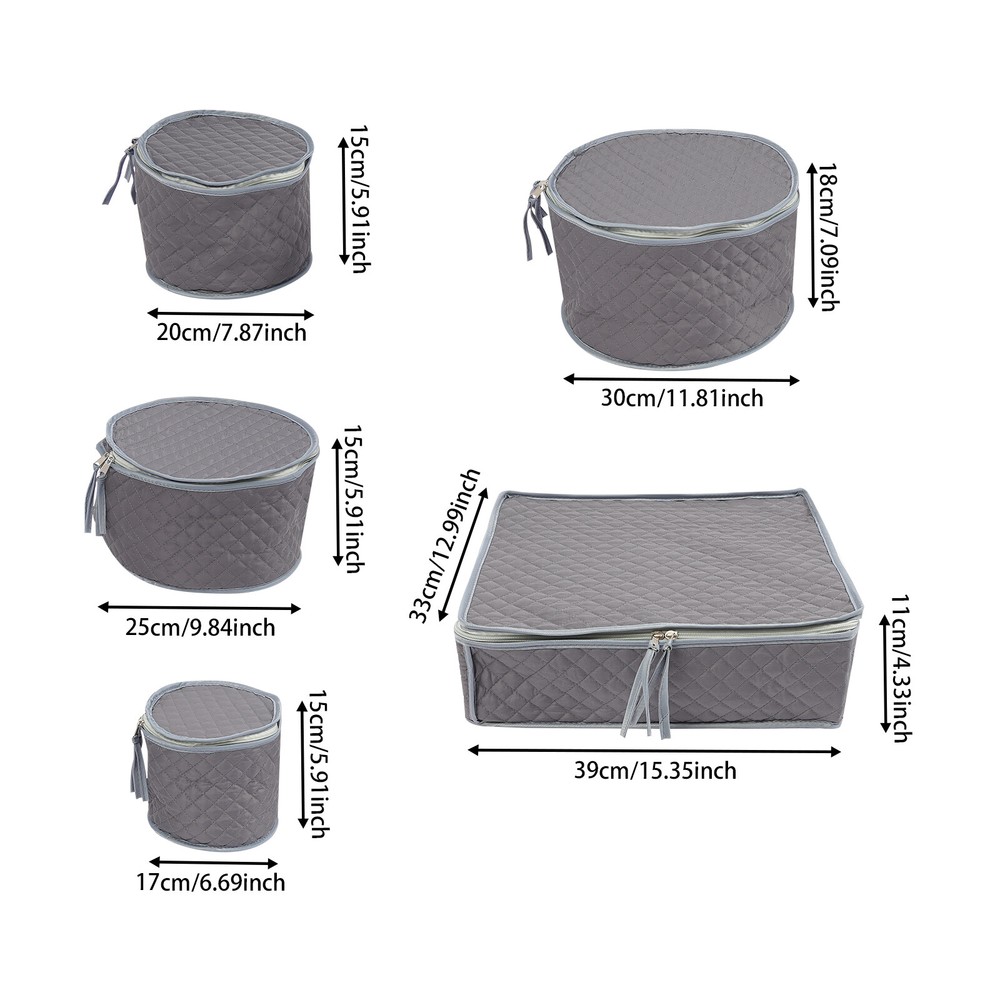 China Dinnerware Storage Sets Hard Shell Flatware, Plates & Cups Storage Holders