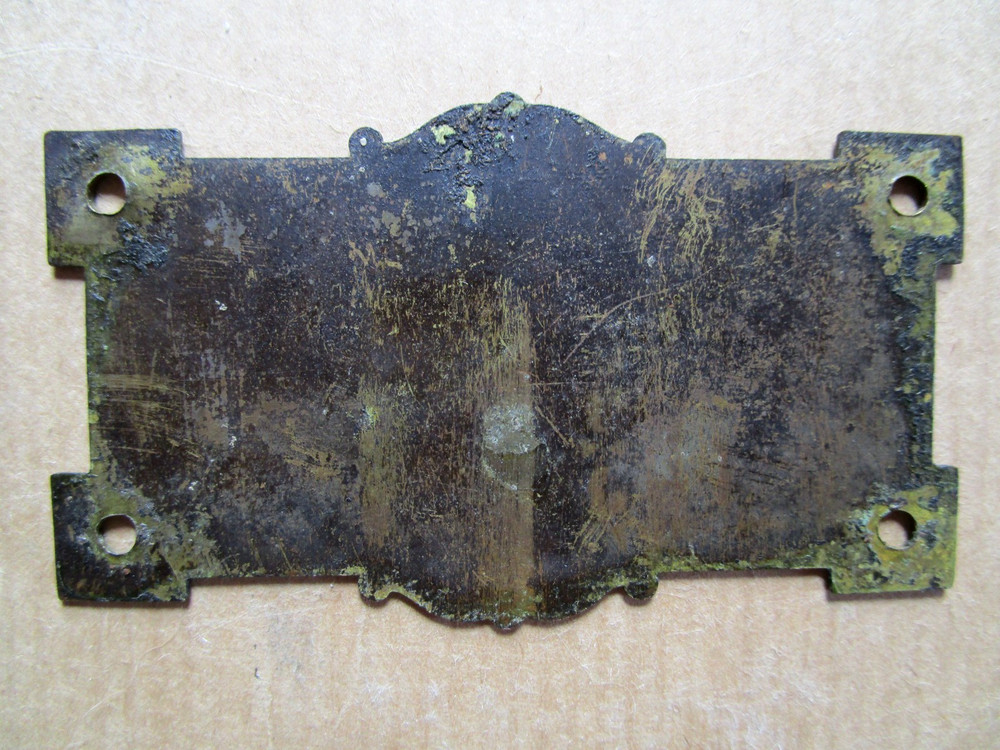 Victor Type E Talking Machine Phonograph ID PLATE for External Horn Victrola