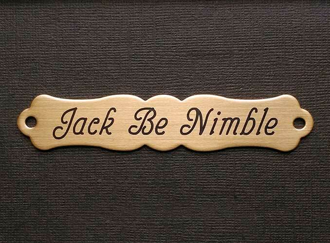 HALTER PLATE THICK ORNATE LGE Solid Brass Custom Engraved Personalized Horse
