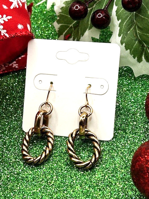 Premier Designs 'LINKED-IN, GOLD' Earrings