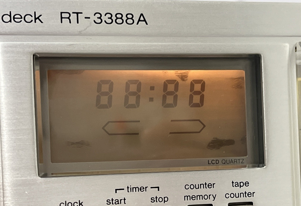 SHARP RT-3388A COMPUTER CONTROLLED CASSETTE DECK PLAYER *AS IS *SEE DESCRIPTION