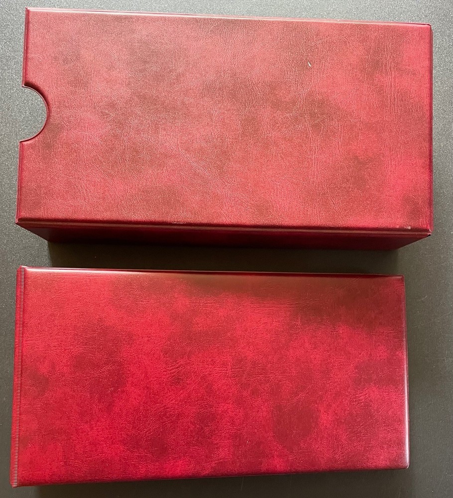 Used Stanley Gibbons 2-Ring First Day Cover Album With 22 no. 2-Pocket Leaves.