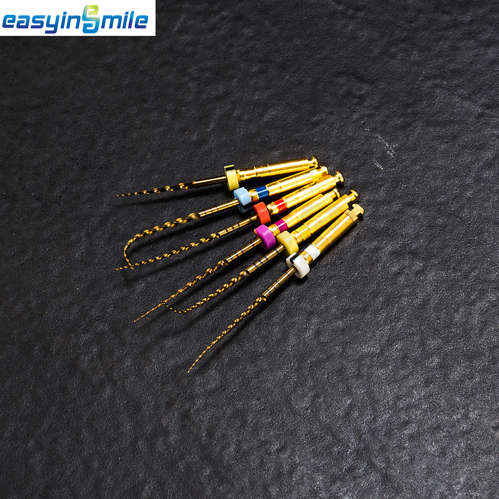 6pcs Endodontic Dental Endo Files Rotary NITI Files X-Pro Gold Taper 21/25/31MM