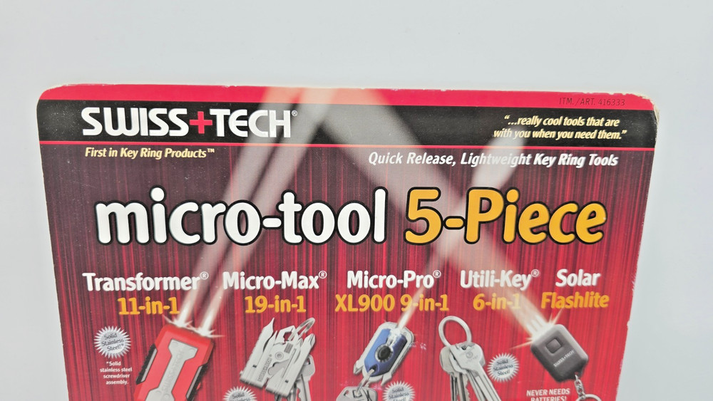 SWISS TECH Micro-Tool 5 Piece Set New-Sealed Key Ring Tool Set