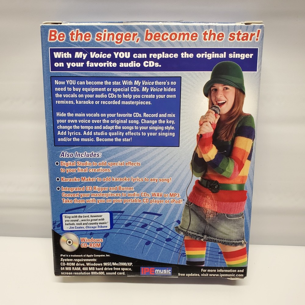 My Voice Audio CD Removal Software with Microphone Windows CD-ROM