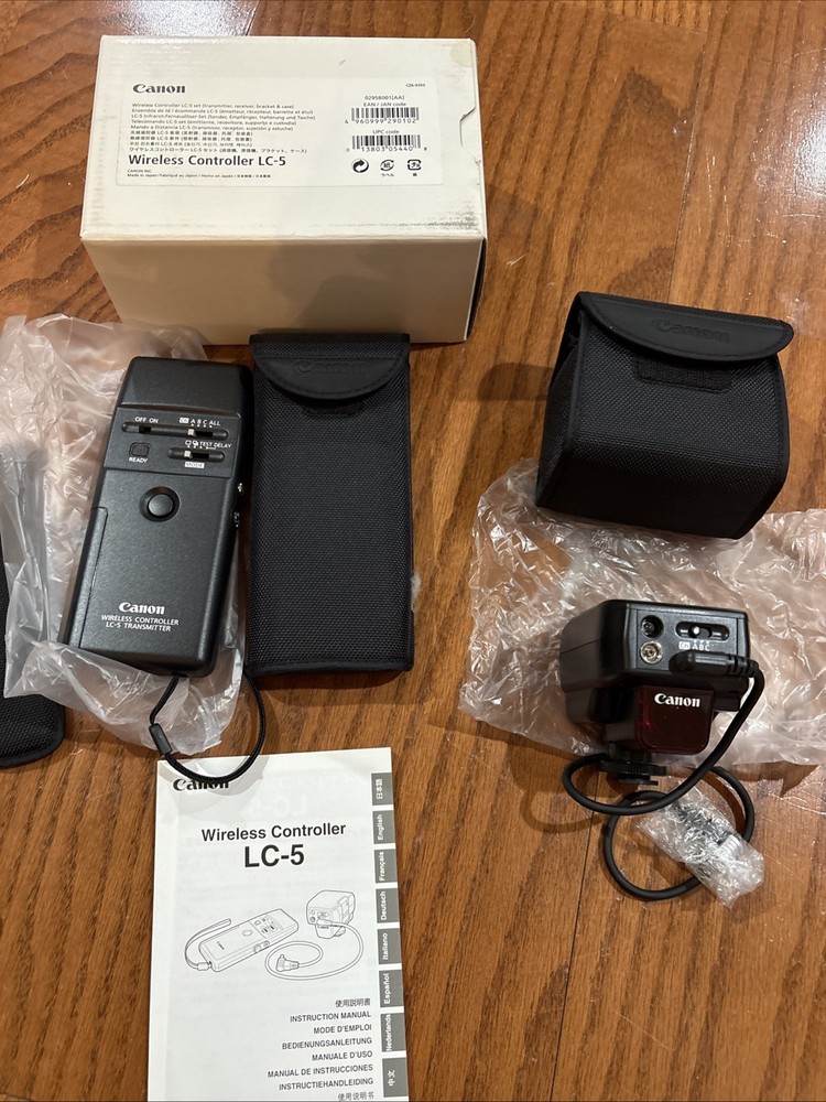 Canon Wireless Controller LC-5 (Transmitter, Receiver, Bracket, Case) New