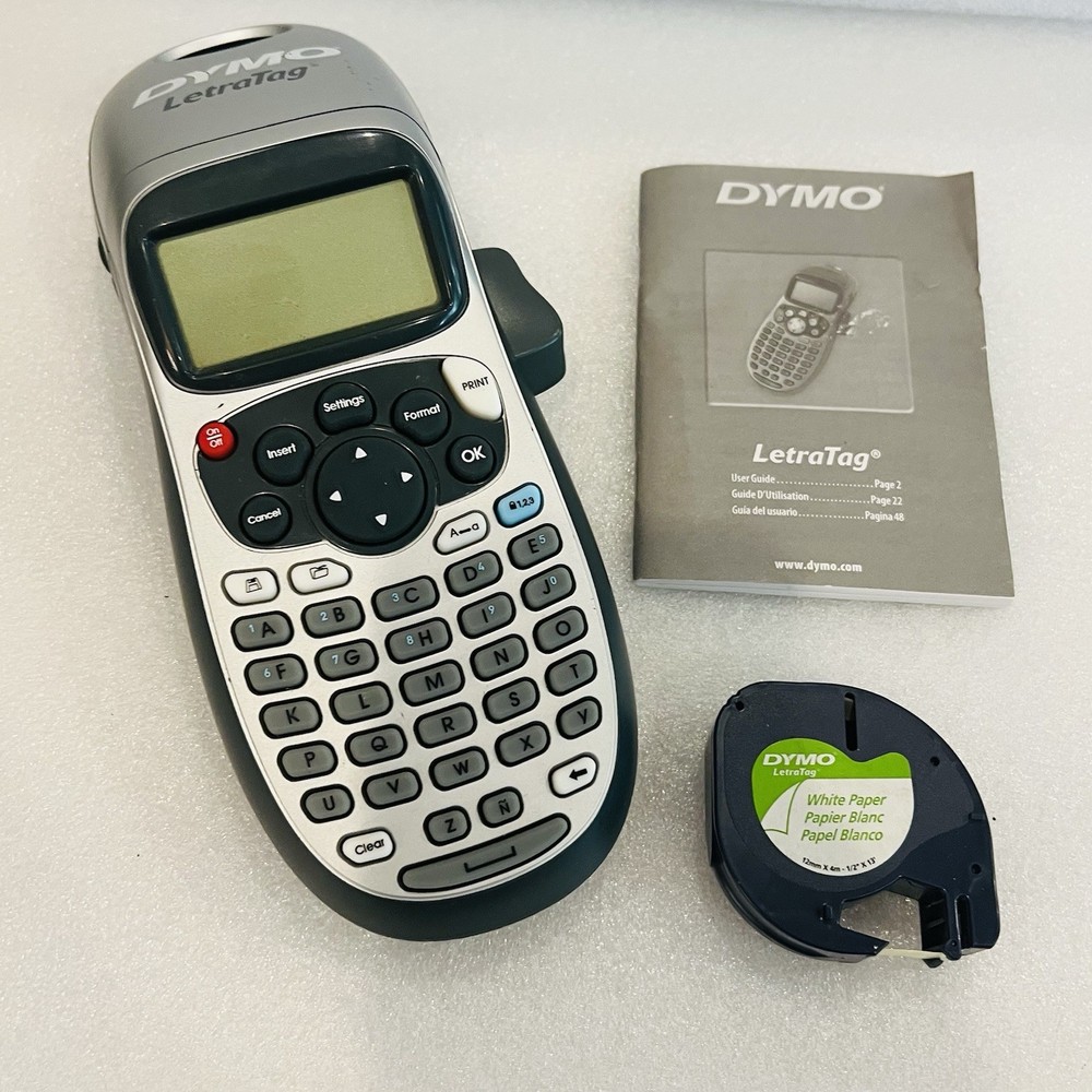 DYMO Portable Printer Handheld Label Maker LetraTag 100H TESTED WORKS
