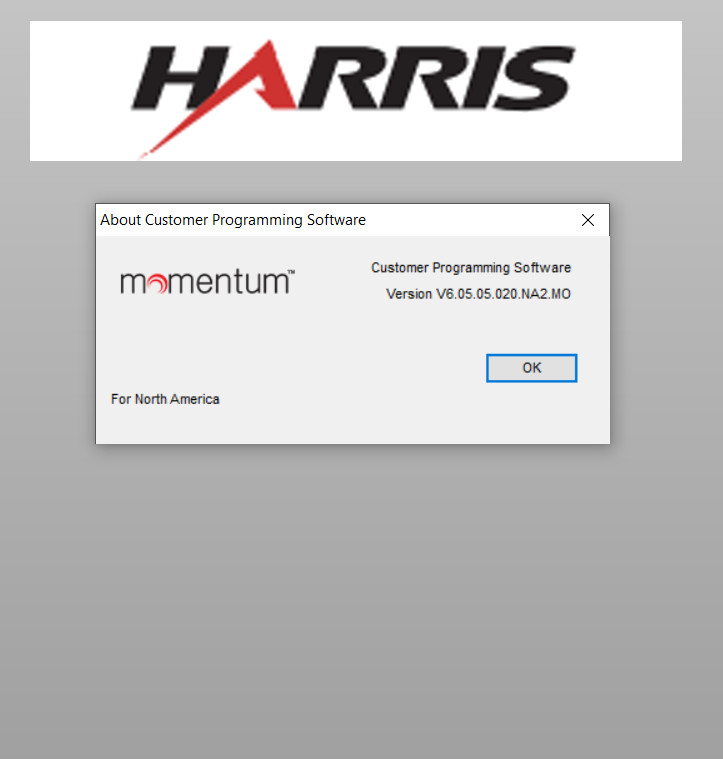 Harris Momentum Programming Software Version V6.05.05.020.NA2.MO - for HDP150