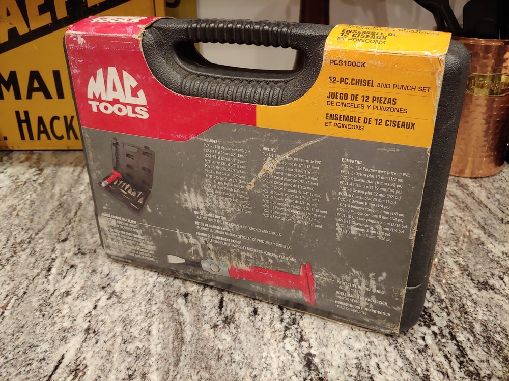 Mac Tools 12-PC. Interchangeable Bit Punch and Chisel Set