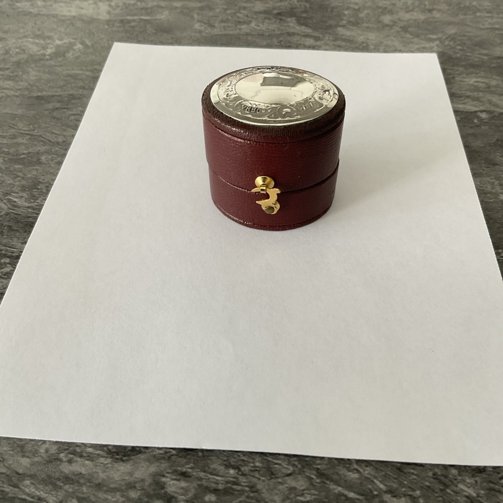 Small Silver Top Ring Box Edinburgh Hallmark