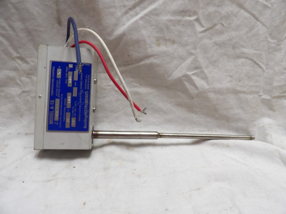 Burling Instruments A-1S Temperature Control Switch Temp Set 400F