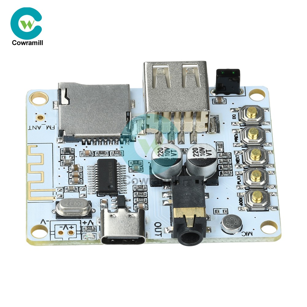 Bluetooth 5.4 Audio Receiver Board mp3 Lossless Decoder Decoding Module Type C