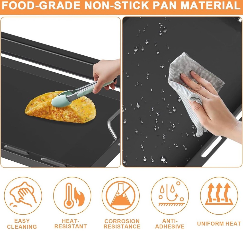 Weber Full Size Rectangular Griddle Spirit 200 Series Carbon Steel