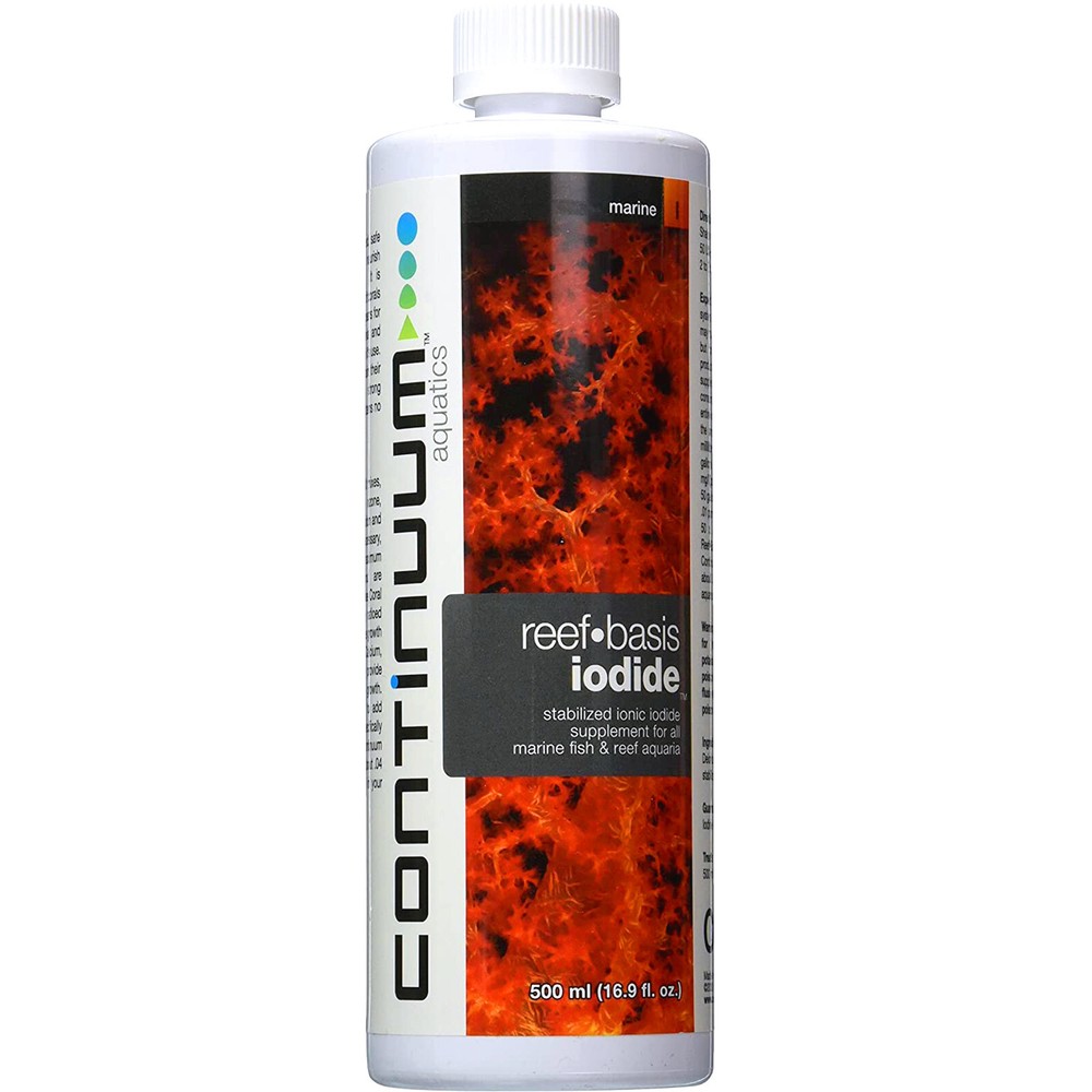 Continuum Reef Basis Iodide 500mL Stabilized Ionic Liquid Iodine Reef Supplement
