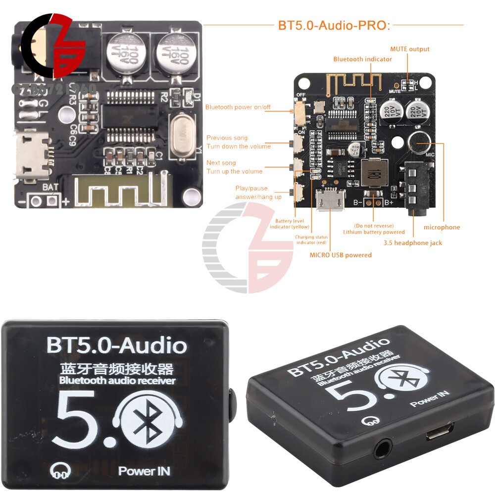Bluetooth 5.0 MP3 Decoder Board Audio Pro Amp Receiver Car MP3 Player Wireless
