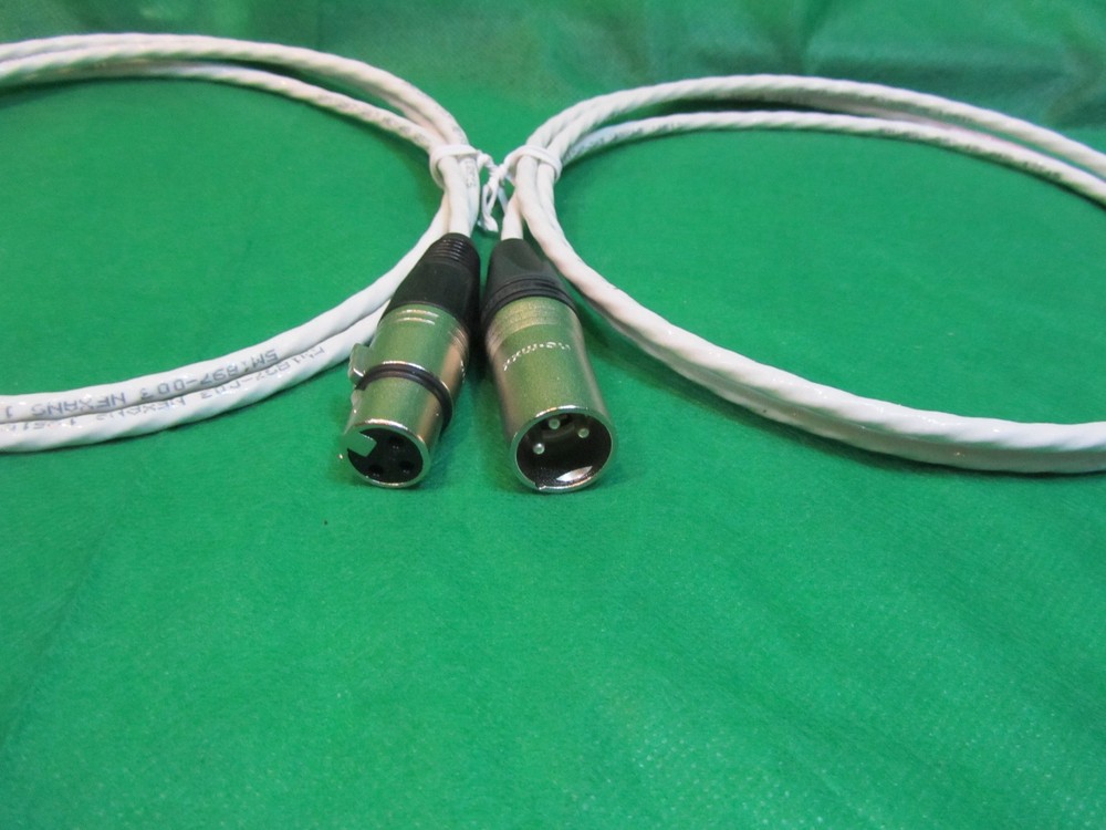 4 FT SILVER PLATED MIL-SPEC MIC BALANCED XLR INTERCONNECT FOR KRELL AMPLIFIERS.