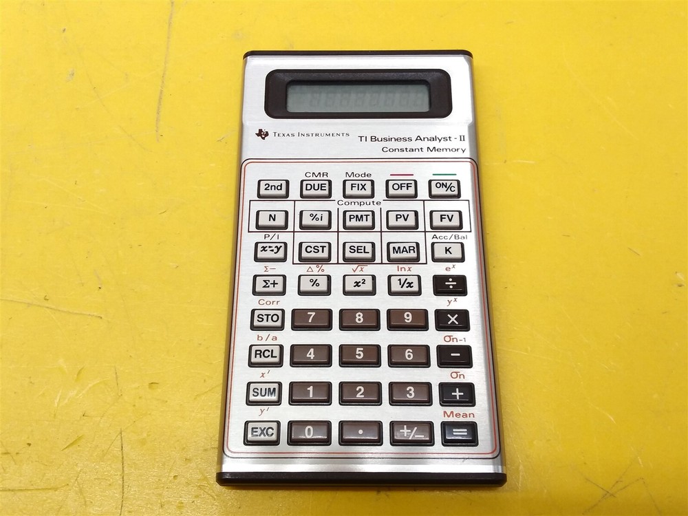 ⭐️⭐️⭐️⭐️⭐️ *NO BATTERIES* Texas Instruments Business Analyst II Constant Memory