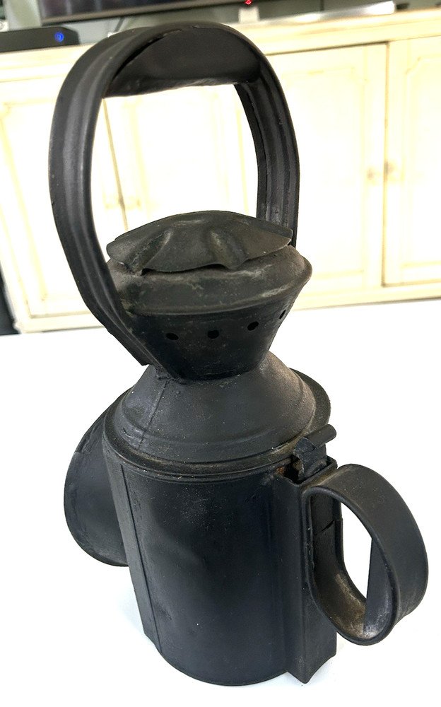 Antique Railway Lantern with burner and wick