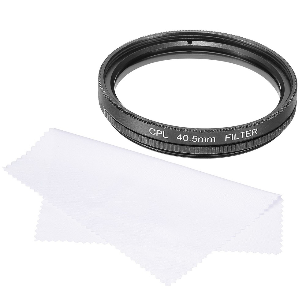 40.5mm Circular Polarizer Filter, Polarizing Filter with Cleaning Cloth