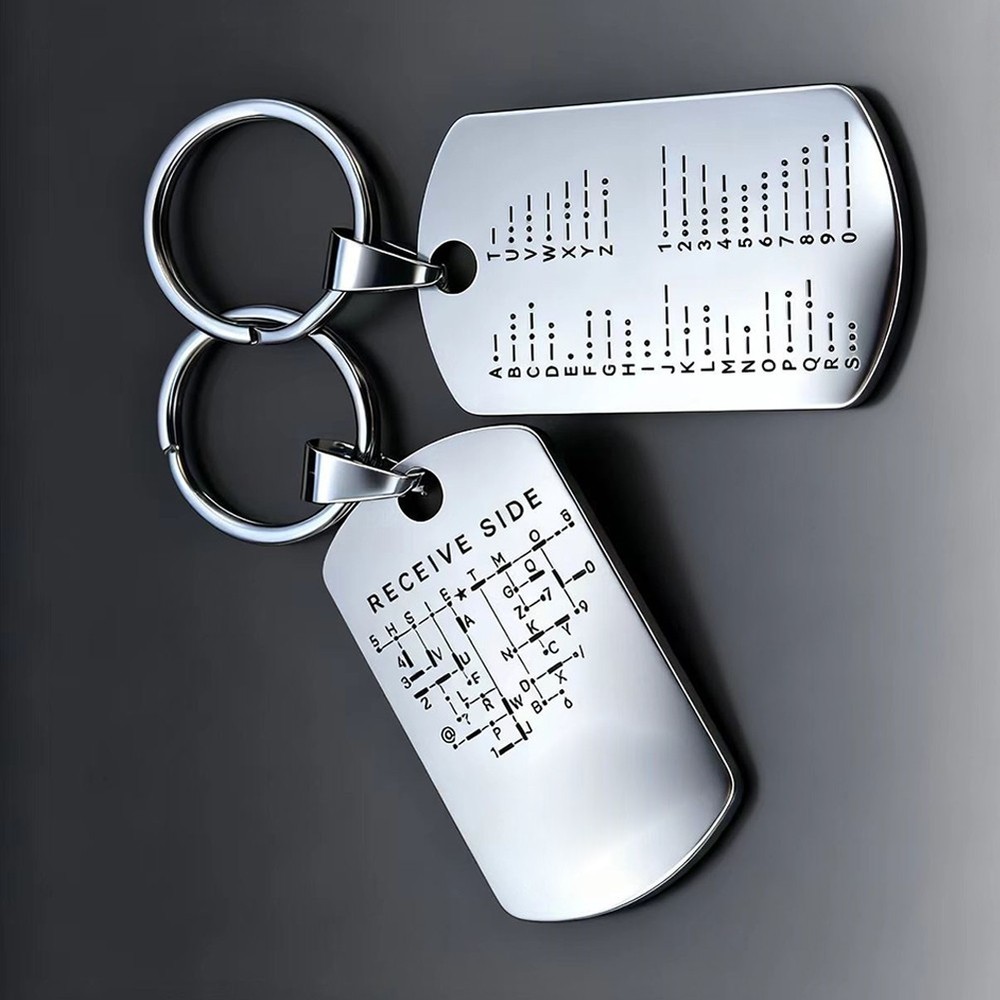Keychain For Morse Code Practice Coin for Amateur Radio Skill Development