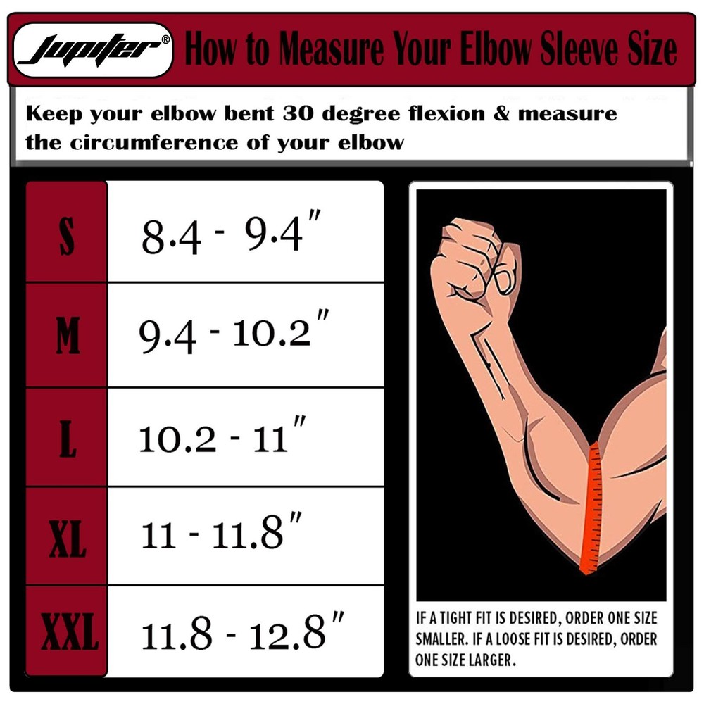 Jupiter Elbow Sleeves (Pair),Support for Squat,Weightlifting,Powerlifting,Bas...