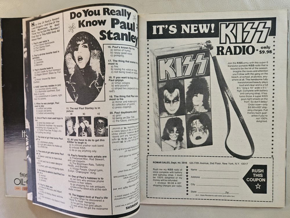 16 Magazine September 1979 KISS, ROLLERS, GIBB, CASSIDY, VAN HALEN
