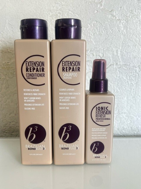B3 Brazilian Bondbuilder Extension Trio Set-Shampoo, Conditioner & Ionic Refresh