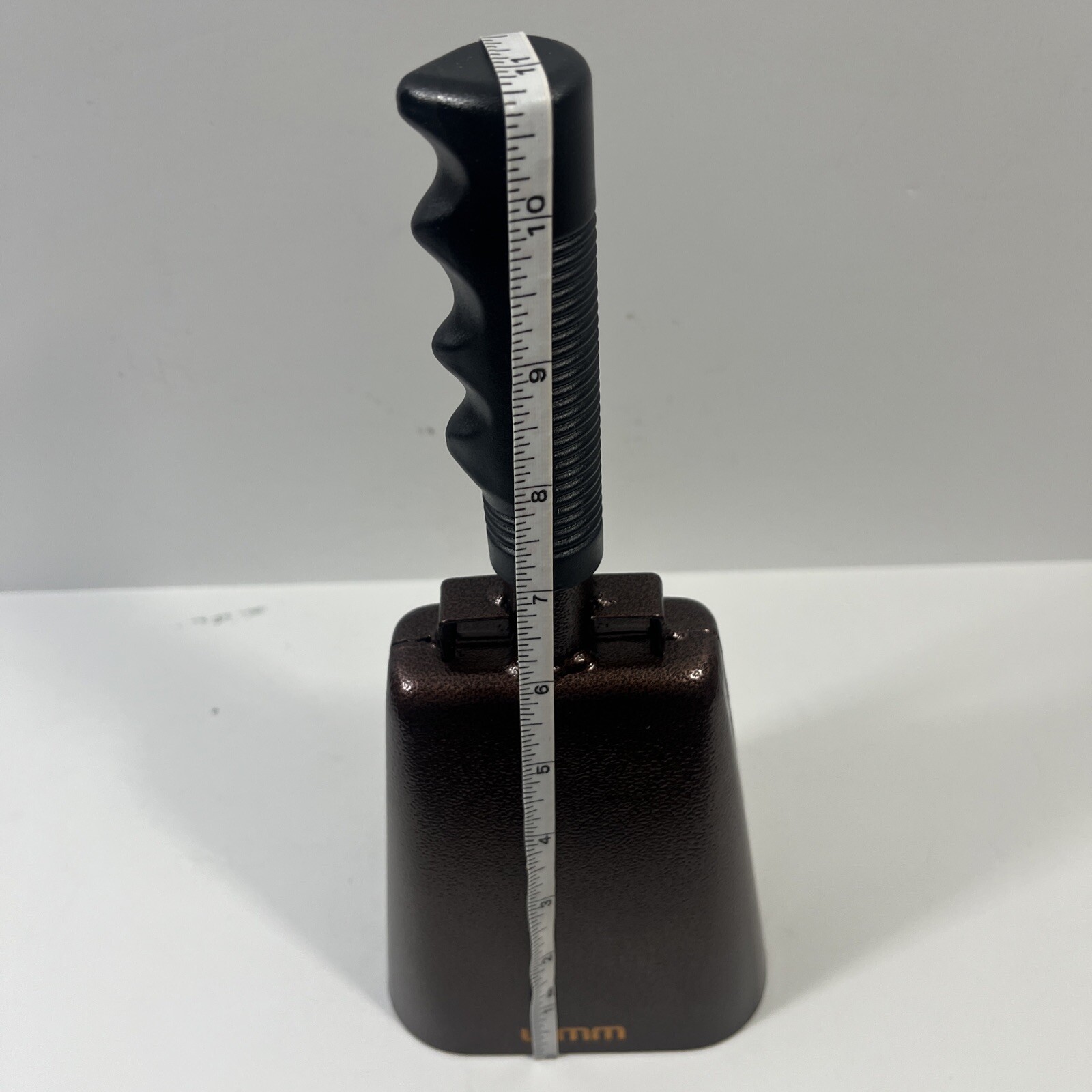 WMM Copper Hand Held Cow Bell Cheering Instrument Sports Music Events 11” New