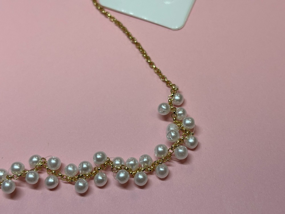 Pearl Link Gold Flexible Necklace