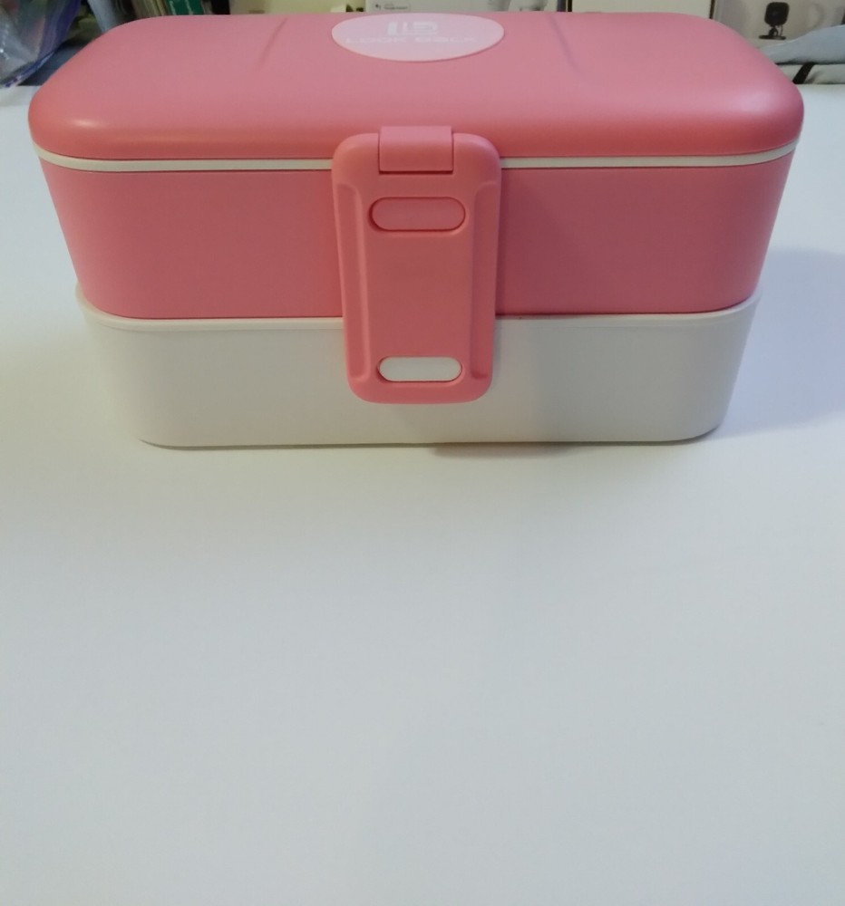 Look Back Bento Lunch Box | Two Tier Stackable Containers | 1.2 Liters- 5 Cups |