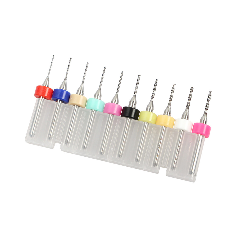 40X Carbide Micro Drill Bits 0.1-2.0mm PCB Driiling Bit for CNC Engraving