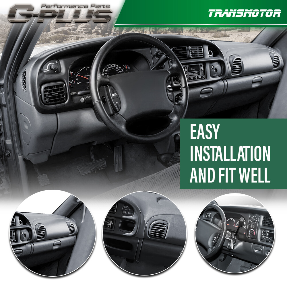 Fit For 1998-2001 Dodge Ram Dashboard Dash Core Structure Frame Mount Gray