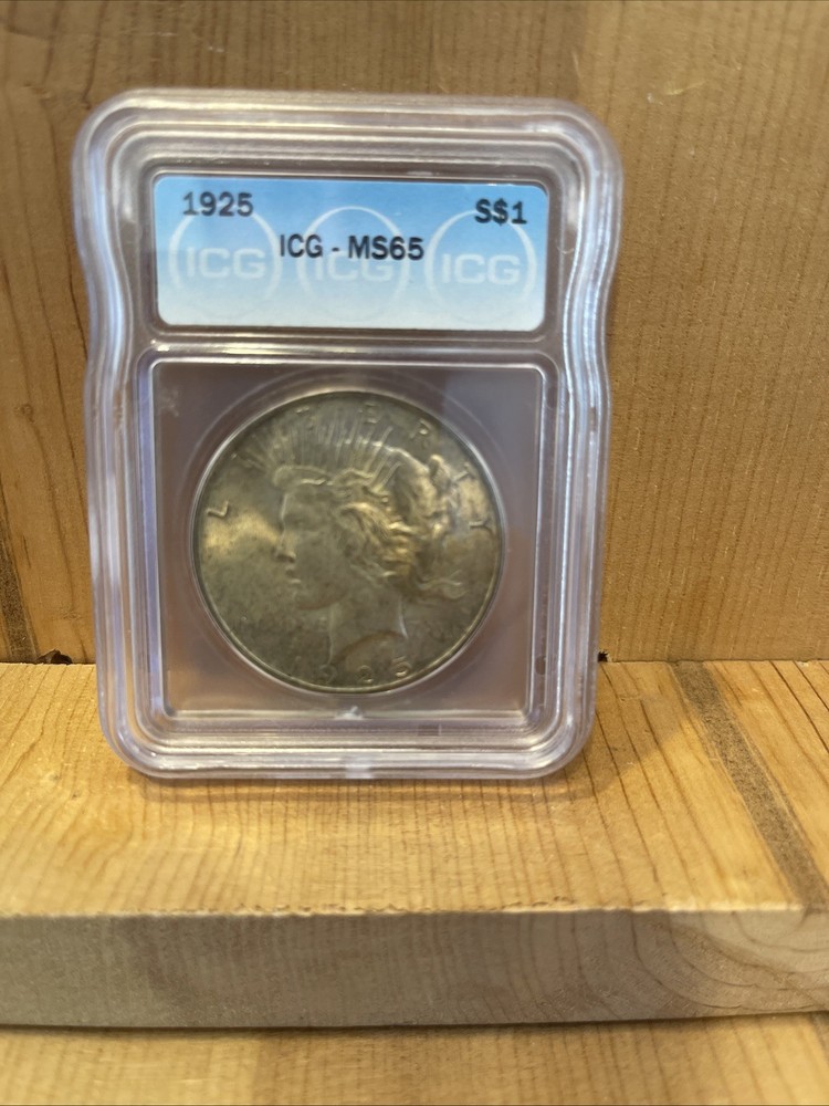 1925 Peace Silver Dollar MS65 ICG