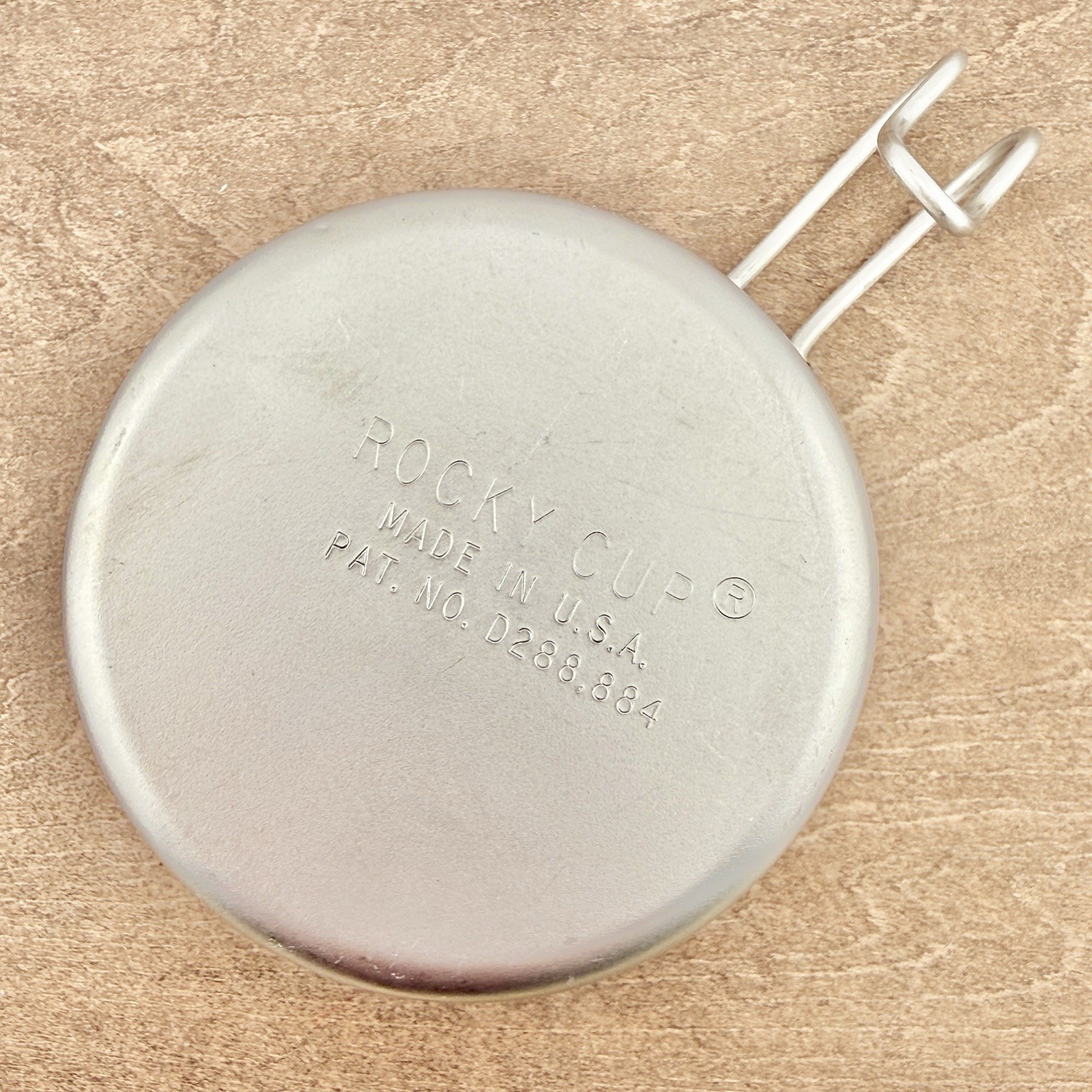 Vintage Rocky Cup Stainless Steel Made in USA 1c/250mL Camping Hiking Gorpcore J