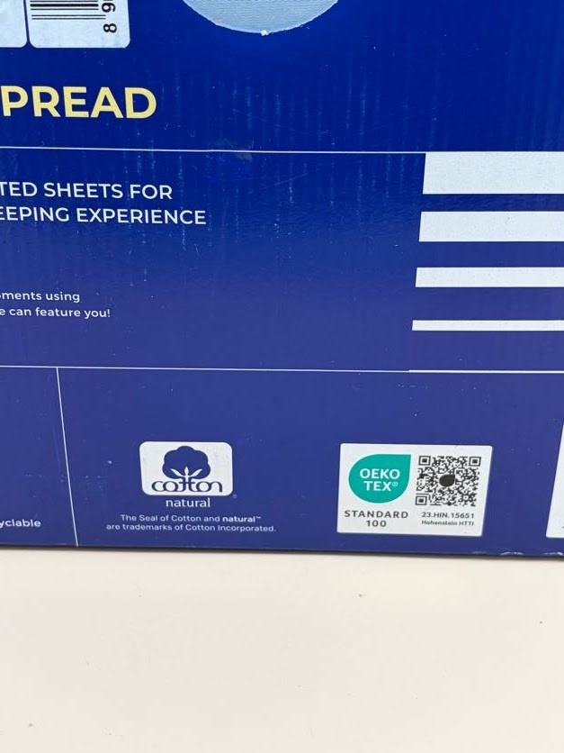 Thread Spread 6 Piece Sheet Set California King 1000 Thread Count - Light Blue