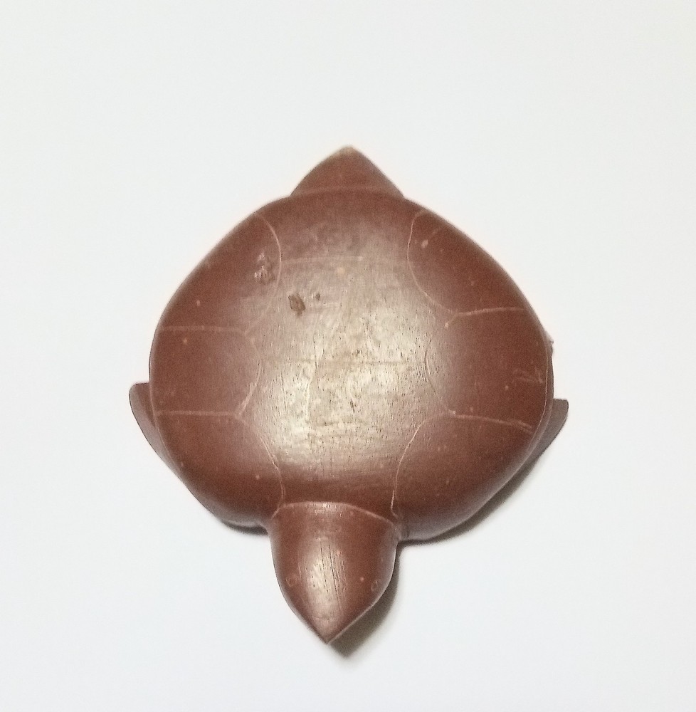 Red Jasper Stone Hand Carved & Signed Turtle
