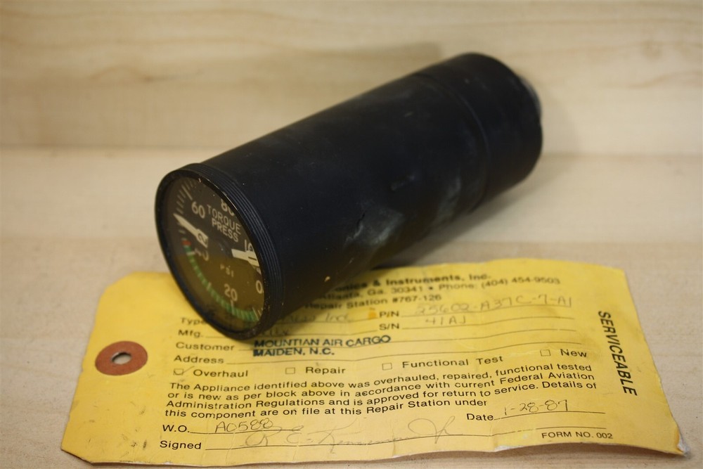 Bendix 25602-A37C-7-A1 Autosyn Torque Pressure Indicator