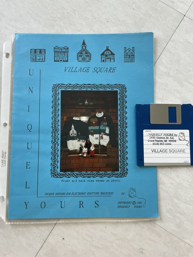 Uniquely Yours Patterns for Electronic Knitting Machines plus 3.5" Floppy Discs