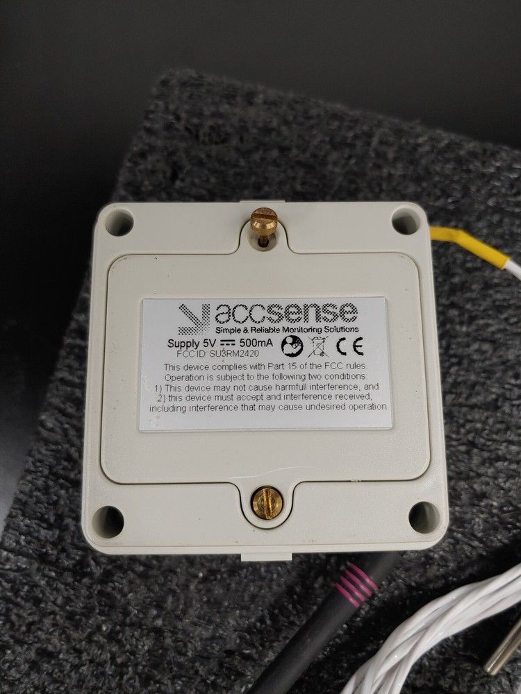 ACCSENSE A1-13 Wireless Temperature Data Logger Pod w E1-21 Temperature Probe