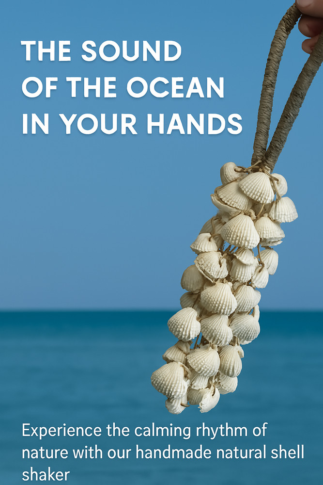 【Import Duties Apply】Handcrafted Shell Hanging Shaker  Seashell Percussion