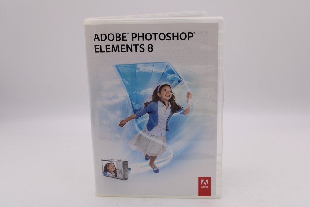 Adobe Photoshop Elements 8 Software Disc wSerial Number Install Key