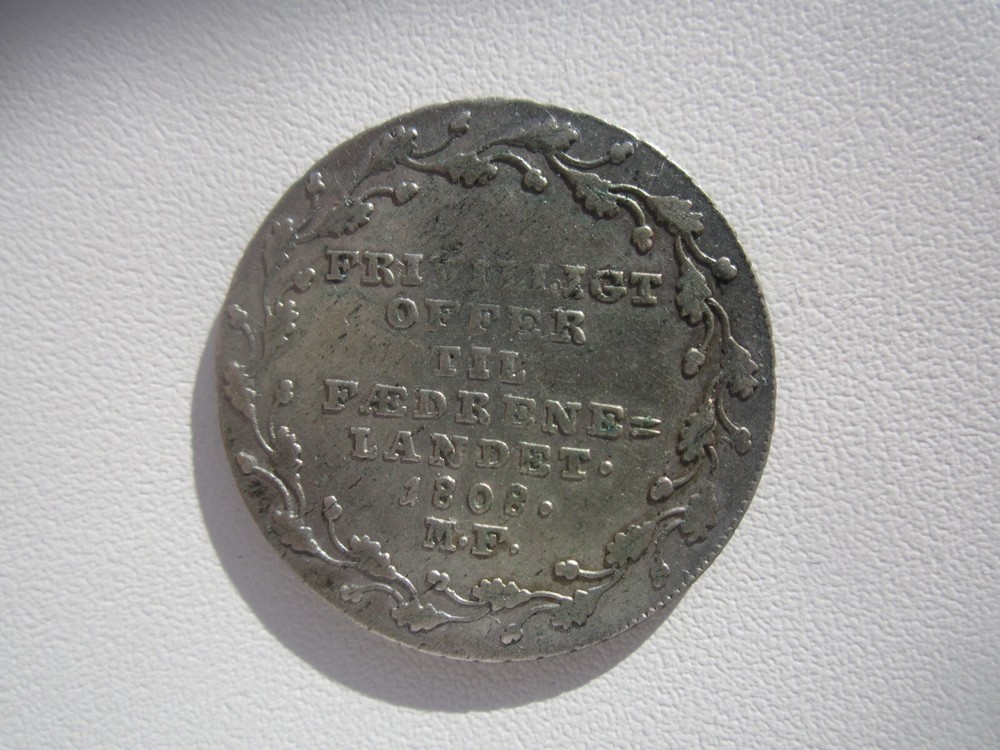 1808 DENMARK 1/6 RIGSDALER