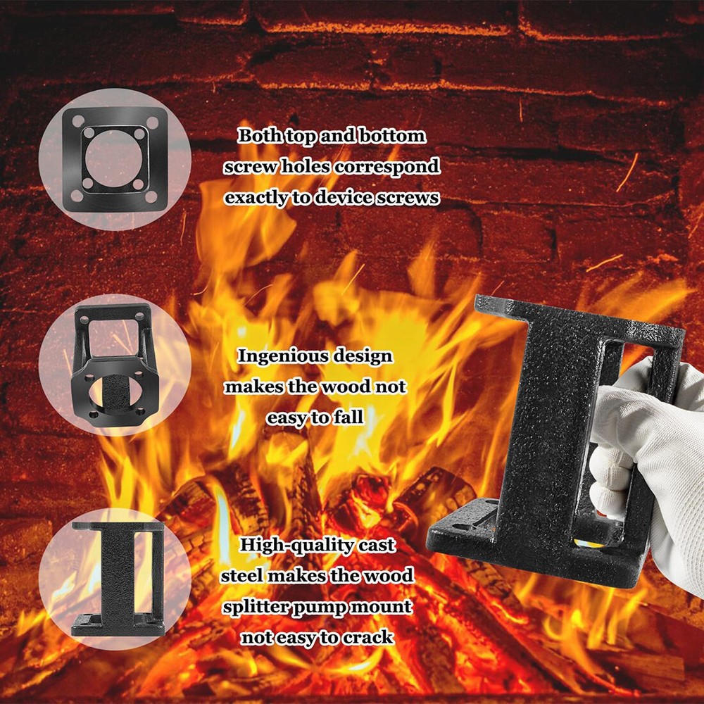 Log Splitter Hydraulic Pump Mount Replacement Brackets for 5-7 Hp Engines