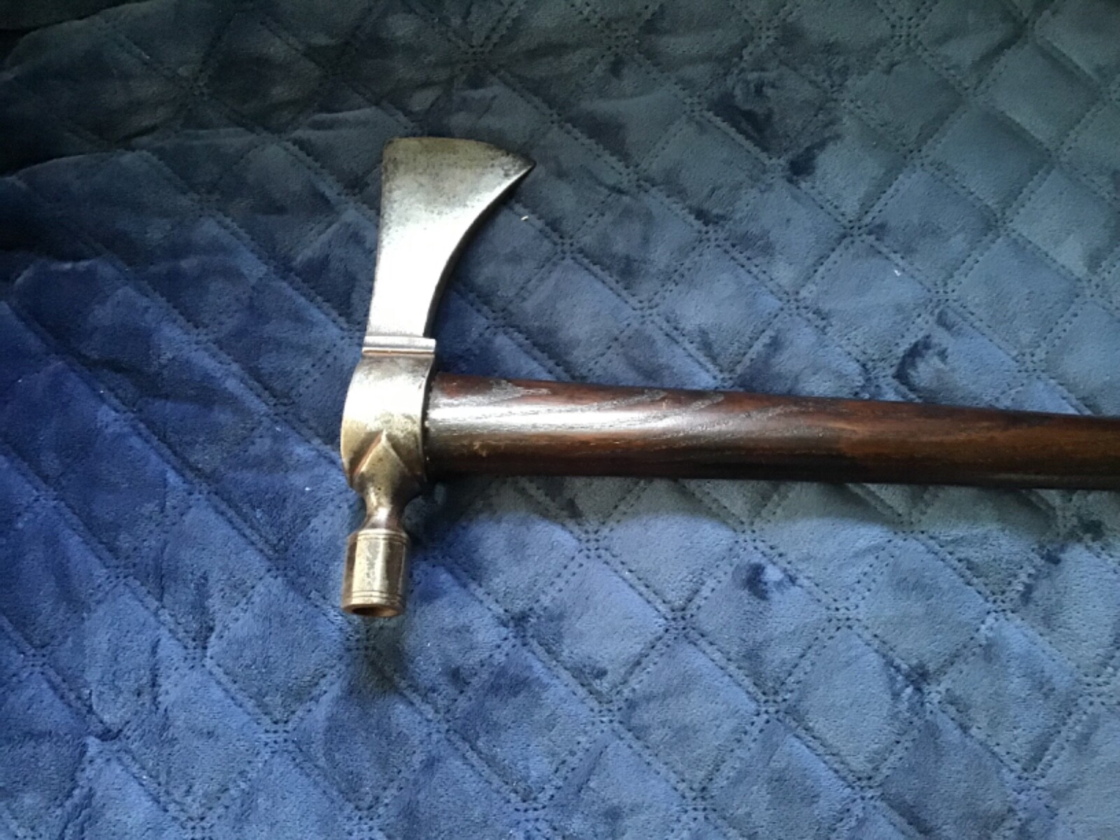 Old NATIVE AMERICAN AUTHENTIC Early ANTIQUE TOMAHAWK Pipe Head Un-Drilled Handle