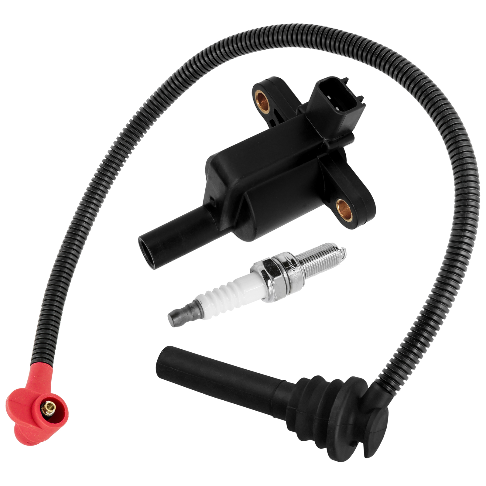 Ignition Coil w/ Spark Plug and Wire for Polaris Sportsman 570 2015-23 / 4015072