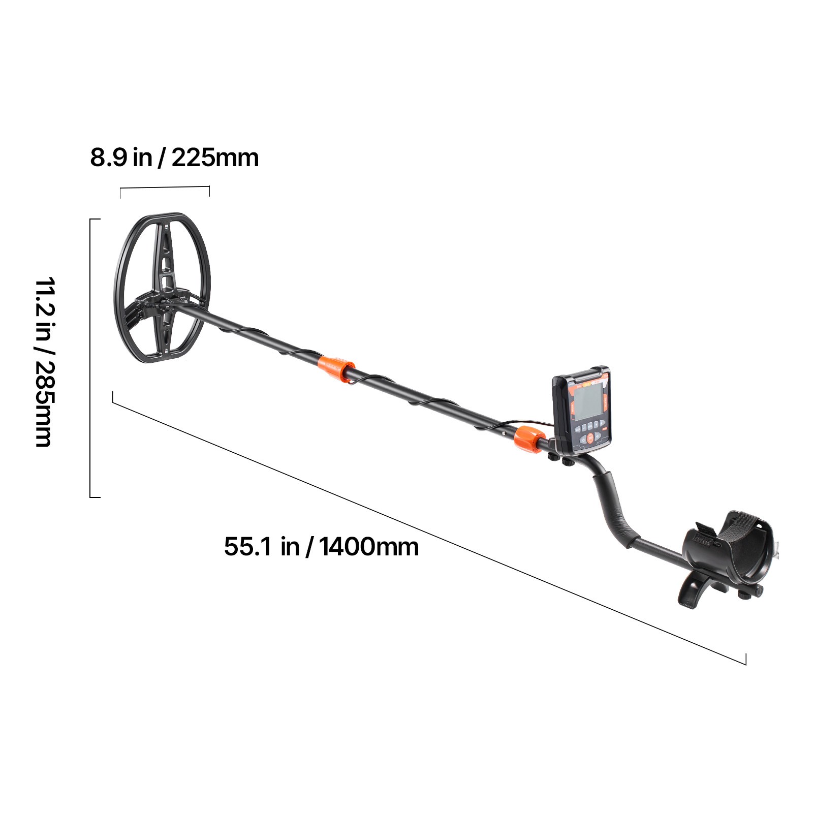 10 Inch LCD Metal Detector Waterproof Gold Digger Deep Sensitive Coil Hunter